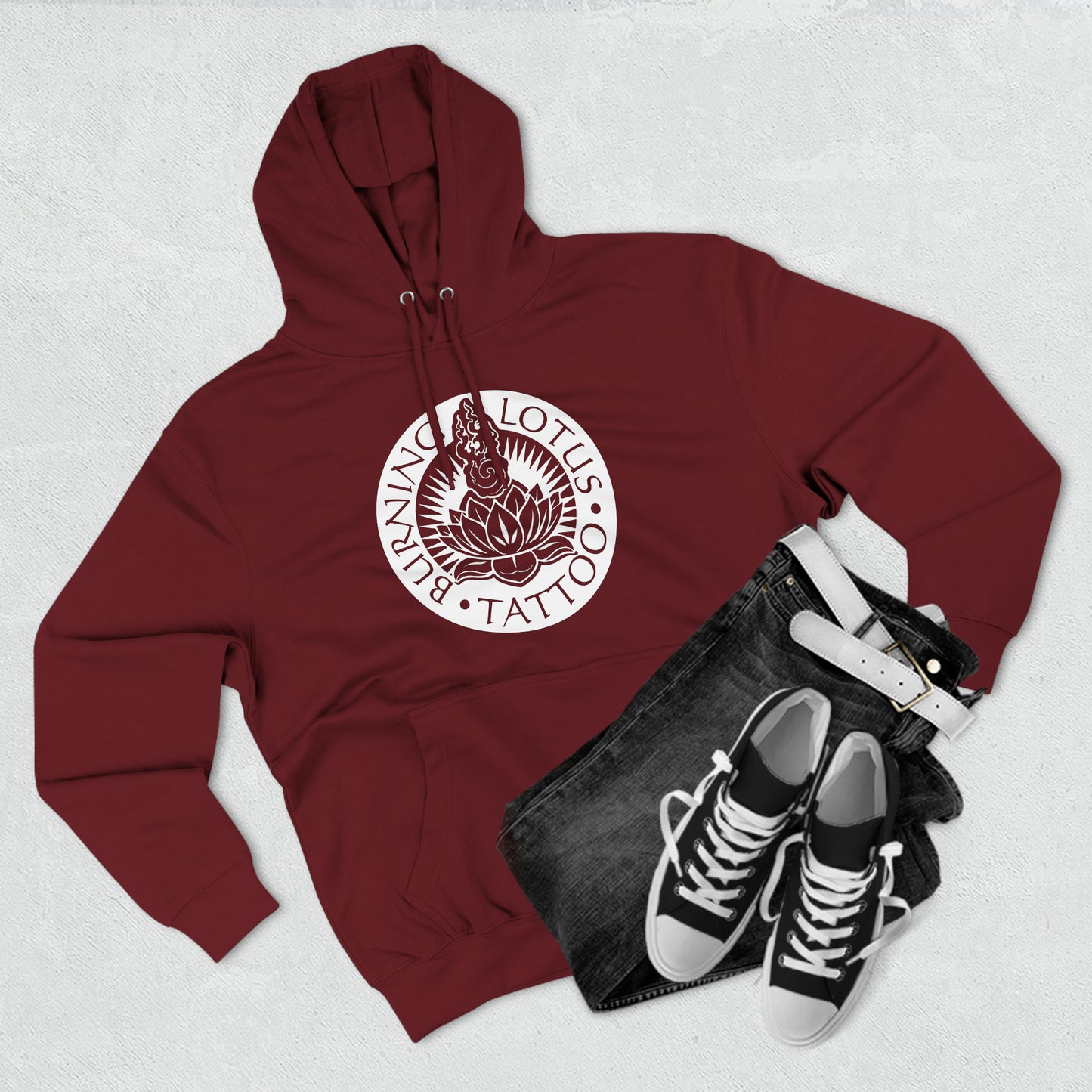 White Logo Hoodie