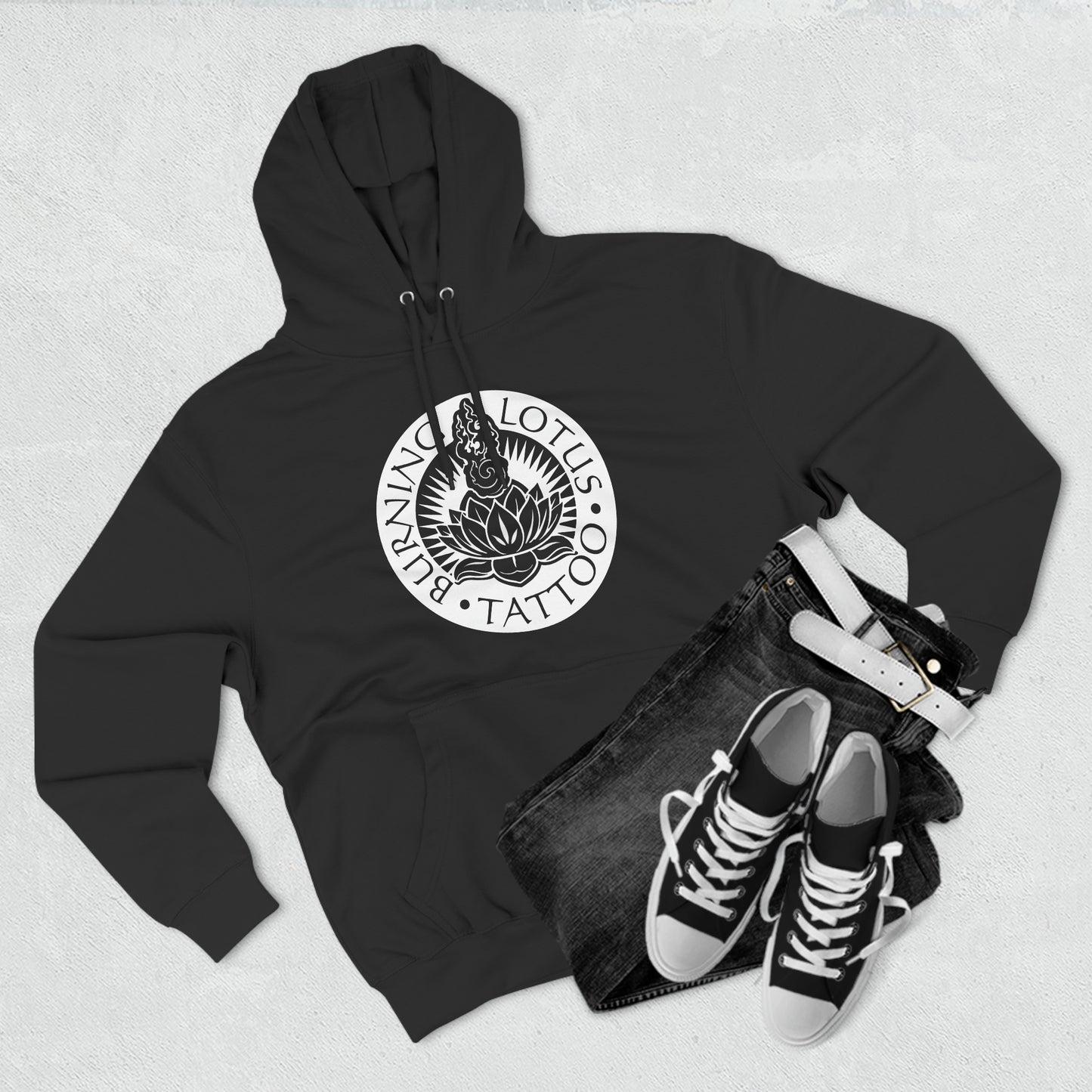 White Logo Hoodie