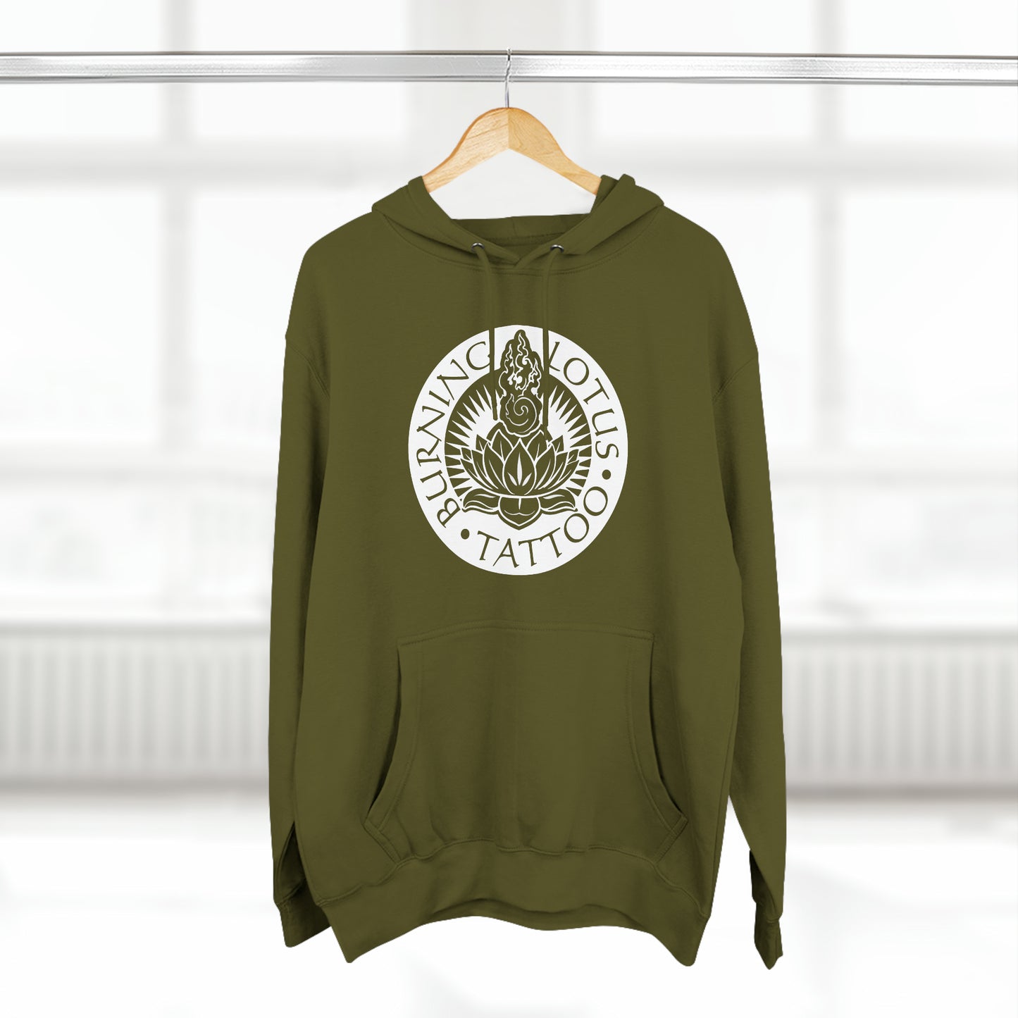 White Logo Hoodie