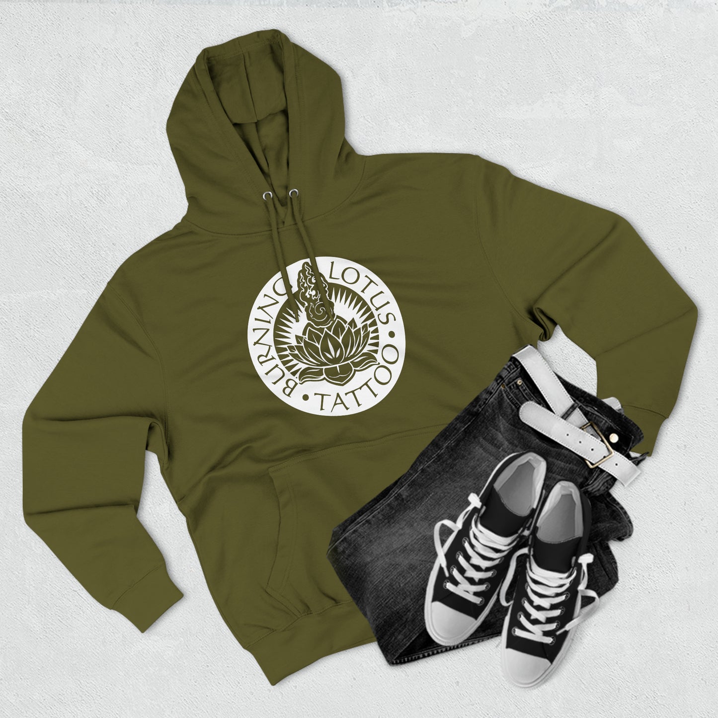 White Logo Hoodie