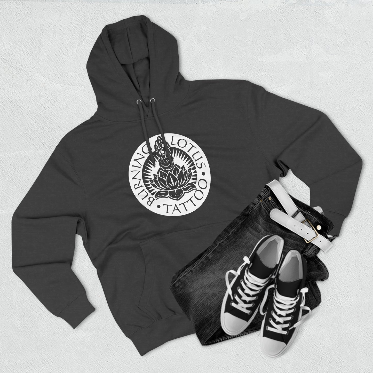 White Logo Hoodie